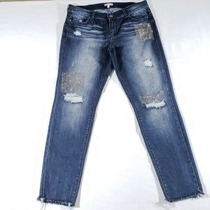 FINAL PRICE!! JUICY CUTOUTURE Distressed Skinny.